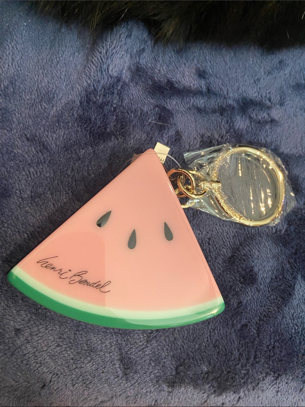 Henri Bendel NWT Melon 🍉 Key Holder/Bag Cham